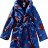 Spider-Man Bathrobe Boys Marvel Fleece Robe Size 4-10-0