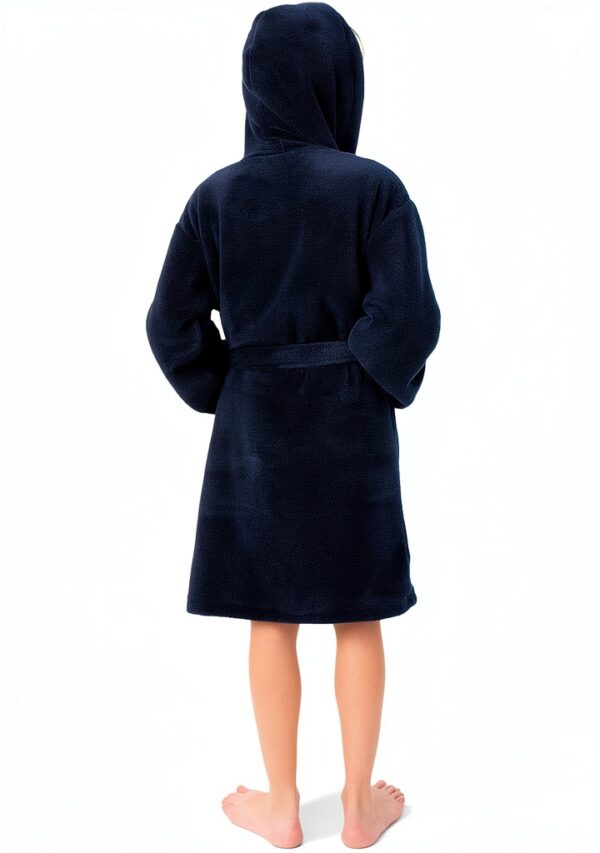 Bare Cotton Boys Fleece Robe Shawl Collar Premium Comfort-2