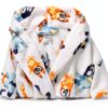 Bluey Boys Bathrobe Fleece Material Funny Bluey Design-2