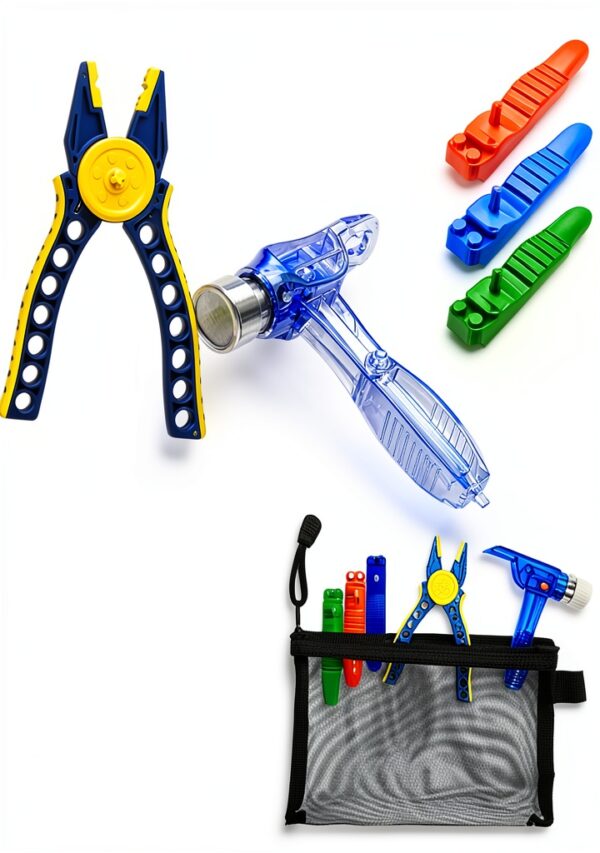 TZBTSTEAM Building Blocks Kit Tools Pliers Hammer Separators-0