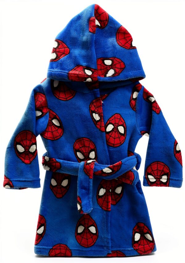 Boys Cartoon Bathrobe Soft Cozy Licensed Design Kids Pajamas-0