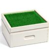 UTEX Building Storage Box White Wood Toy Organizer Kids-8