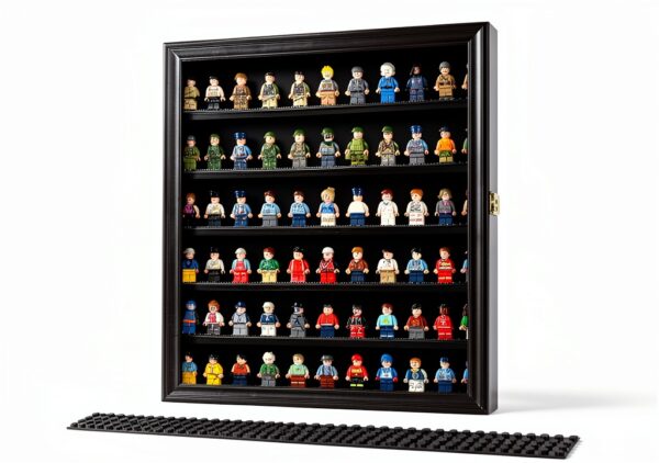 Display Gifts Minifigure Display Case Black Lockable Wall-1