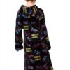 Boys Gaming Robe Soft Polyester Breathable Fun Print Sizes-1