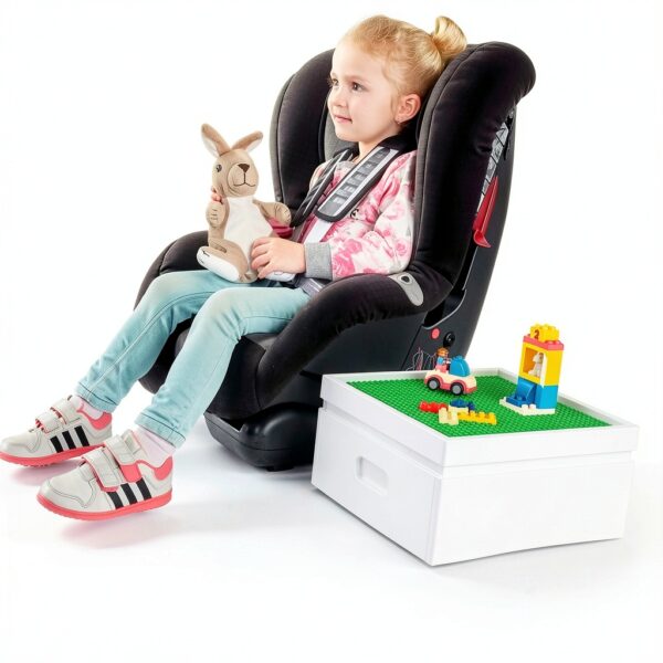 UTEX Building Storage Box White Wood Toy Organizer Kids-6