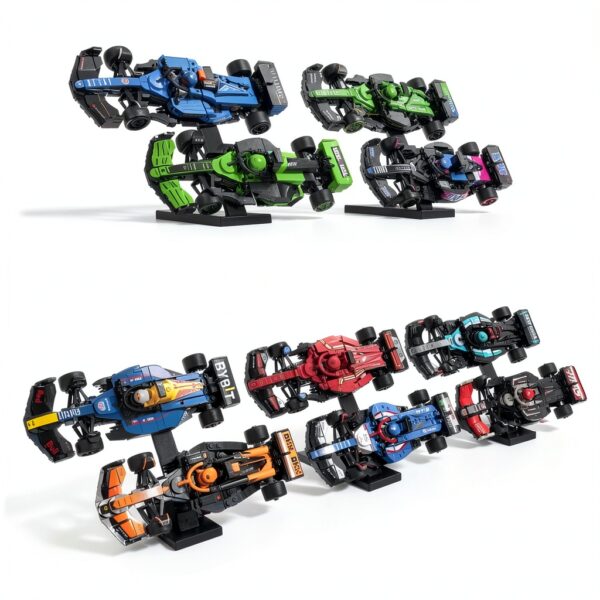 Brickify F1 Display Risers 5 Pack Angled Stands Collectors-0