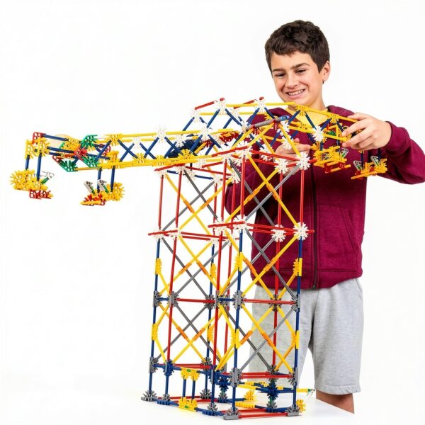 Knex Amusement Park Building Set 724 Pieces Motorized Ages-1