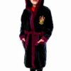 Harry Potter Boys Robe Gryffindor Fleece Bathrobe Black-1