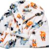 Bluey Boys Bathrobe Fleece Material Funny Bluey Design-1