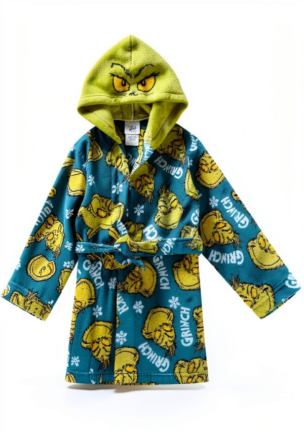 Grinch Robe for Kids Official License Soft Fleece-4
