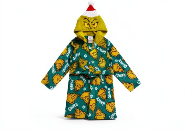Grinch Robe for Kids Official License Soft Fleece-2