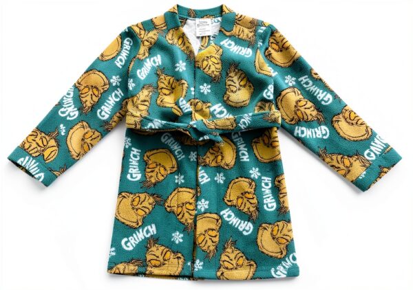 Grinch Robe for Kids Official License Soft Fleece-5