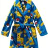 Pokemon Boys Bathrobe Horizon Pals Fleece Robe Kids-0