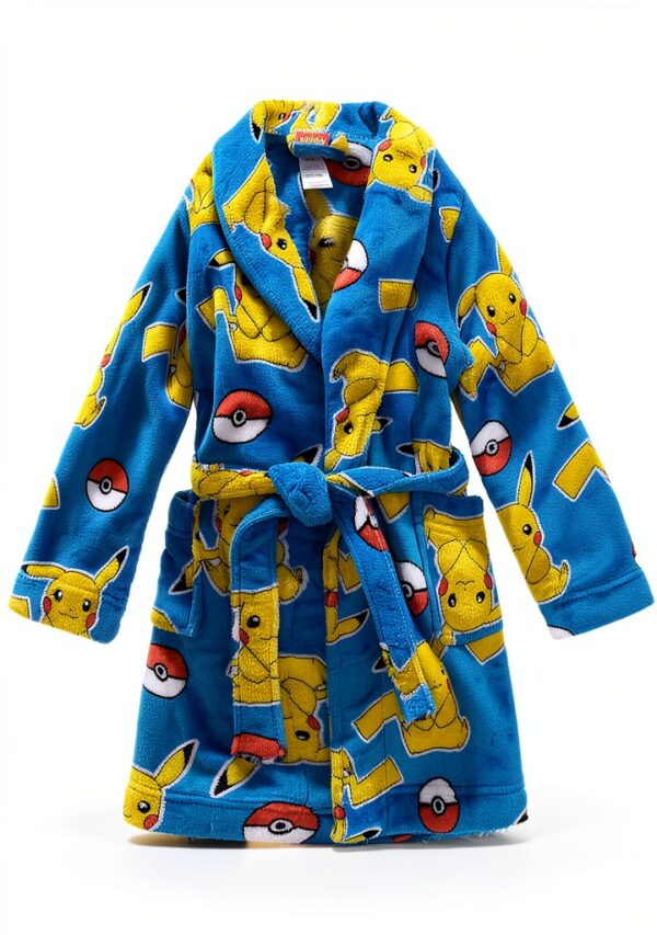 Pokemon Boys Bathrobe Horizon Pals Fleece Robe Kids-0