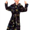 Boys Gaming Robe Soft Polyester Breathable Fun Print Sizes-4