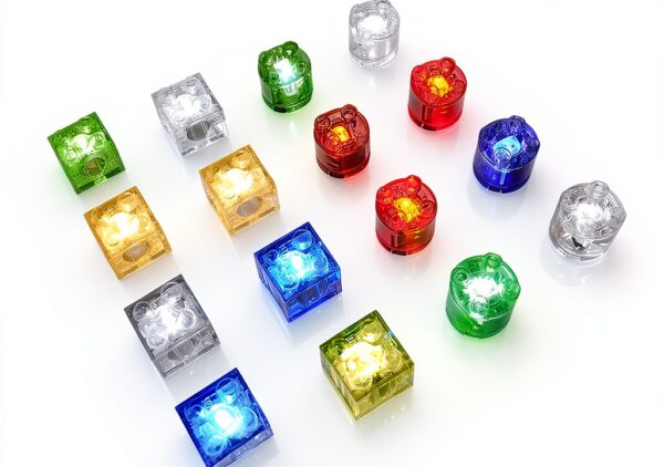Sawaruita LED Light Bricks Multicolor Flashing Building-2