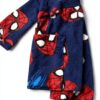 Marvel Hooded Bathrobe Boys Red All Over Print Polyester-6