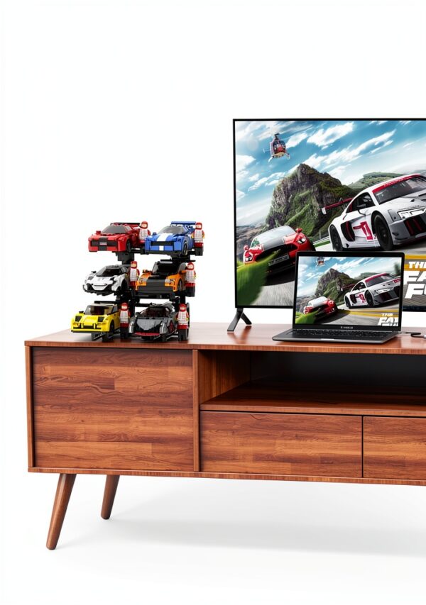 Mocellence Car Display Stand 6 Car Holder Lego Compatible-1