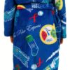 Intimo Polar Express Boys Fleece Robe Blue Cozy Hood-2