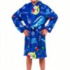 Intimo Polar Express Boys Fleece Robe Blue Cozy Hood-0