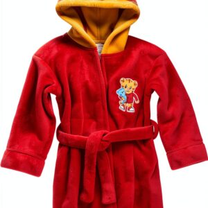 Daniel Tiger Fleece Bathrobe for Toddlers Soft Hooded Robe-0