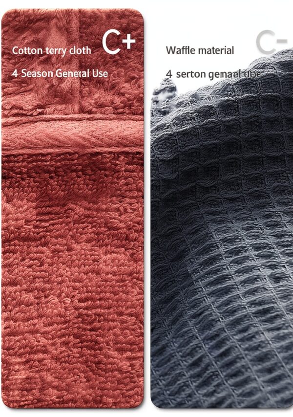 QYFHJGFR Kids Cotton Hooded Bathrobe Soft Terry Cloth-6