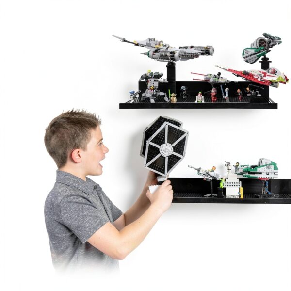 Brickmaster Displays Extra Large Wall Shelf Kids Room-2