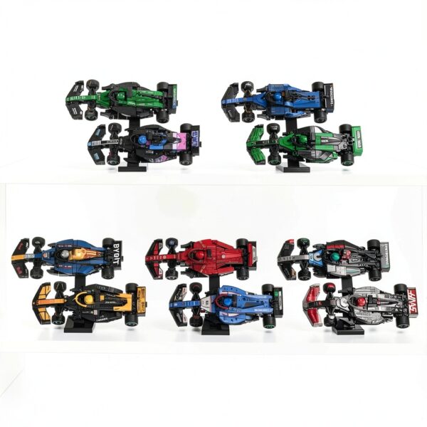 Brickify F1 Display Risers 5 Pack Angled Stands Collectors-4