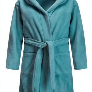 E W Apparel Kids Hooded Robe Soft Terry Cloth Unisex-0
