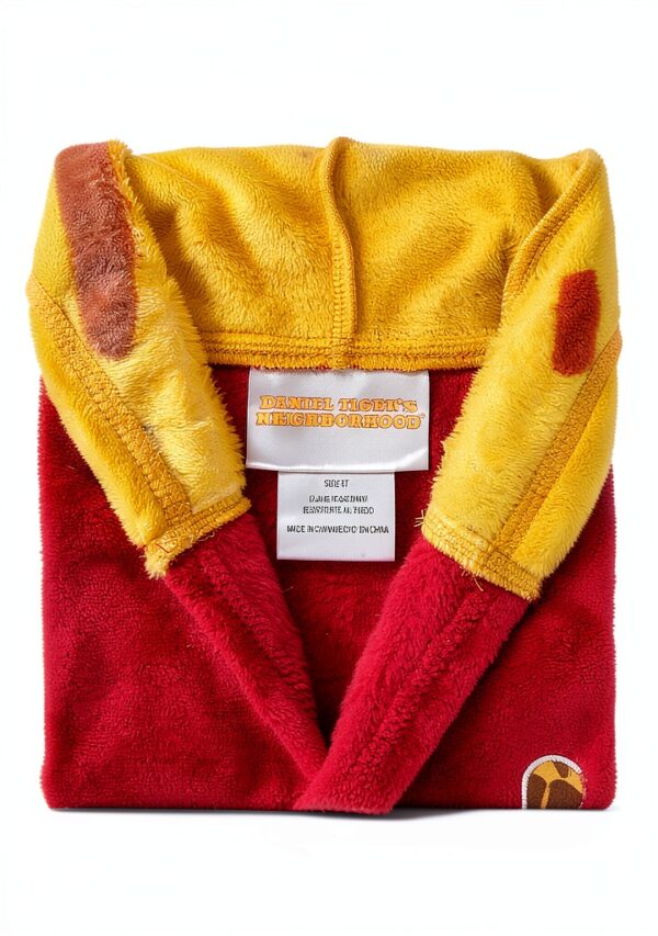 Daniel Tiger Fleece Bathrobe for Toddlers Soft Hooded Robe-4