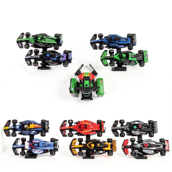 Brickify F1 Display Risers 5 Pack Angled Stands Collectors-7