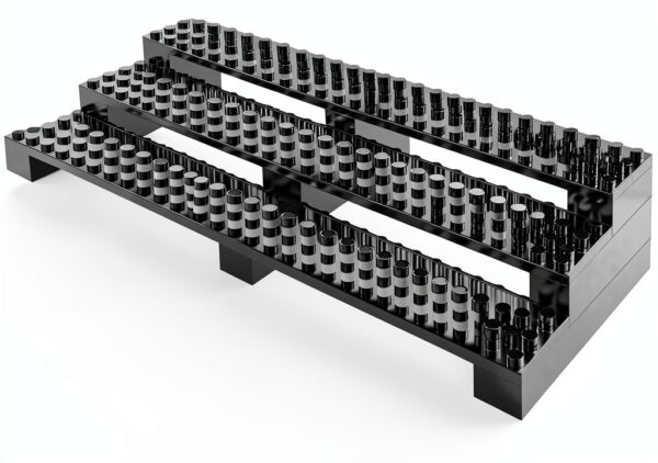 JMJ Minifigure Display Stand Organizer for Collectors Black-0