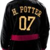 Harry Potter Boys Robe Gryffindor Fleece Bathrobe Black-4