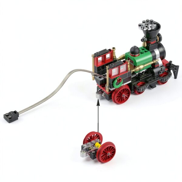 Zenebricks RC Motor Kit Holiday Express Train Building-2